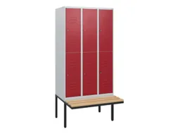 Dubbeldekse dekenkist,HxBxD 1950x900x815mm,3x2vak.,vak B 300mm