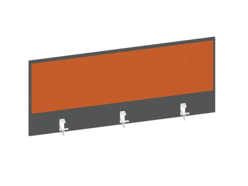baliepaneel bureau aanbouw achter MS-donkergrijs BN3012-oranje 1200mm