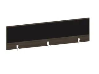 baliepaneel bureau aanbouw achter NV bruin hickory BN8033-zwart 1600mm - 1