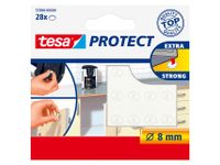 Anti-slip en geluiddemper Tesa 57898 rond transparant