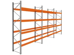 palletstelling,basis+2xaanbouw,HxBxD 4620x11200x1100mm,vakl. 3400kg