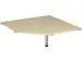 koppelelement voor bureau,90 °,BxD 1230x1230mm,blad esdoorn,hoekig