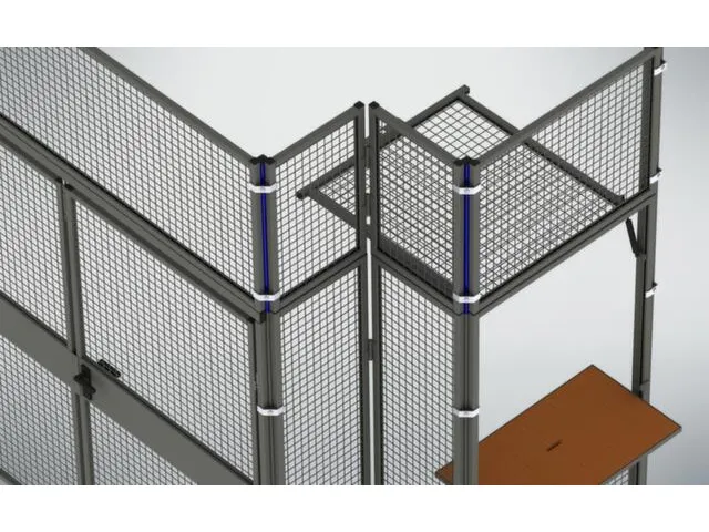 opzetelement v. hoekpaal,v. scheidingswandsysteem,H 750mm,RAL5002
