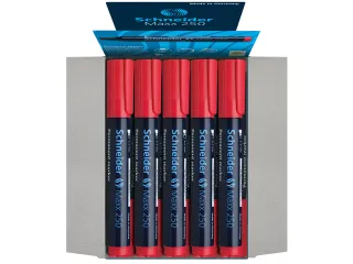 Marker Schneider Maxx 250 permanent beitelpunt rood - 5