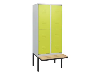 Dubbeldekse dekenkist,HxBxD 1950x800x815mm,2x2vak.,vak B 400mm - 1