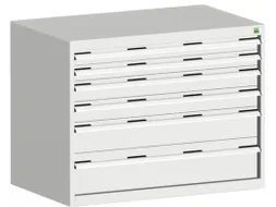 ladekast 800x1050x650mm 6laden zware lasten RAL7035