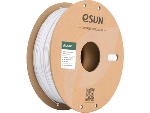 eSUN 3D printer Filament ePLA+HS 1,75mm Koud Wit 1kg
