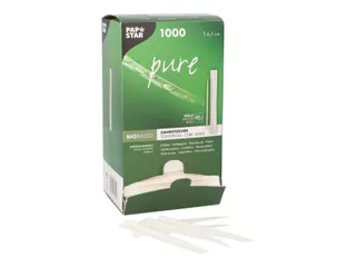 Papstar Pure Tandenstoker hout 1000 stuks individueel verpakt - 4