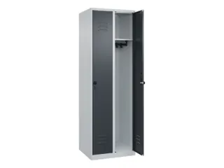 locker,HxBxD 1850x600x500mm,2vak,vak B 300mm,draaigrendel - 1