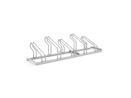 Fiets-Beugelrek L 1750Mm 5Plaatsen Schroefbaar Enkelzijdig Verzinkt