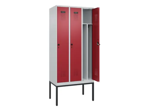 locker voor scheiding van kleding,HxBxD 2120x900x500mm,3vak