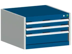 ladekast,HxBxD 400x650x650mm,3lade(n),m. lade voor normale belastingen