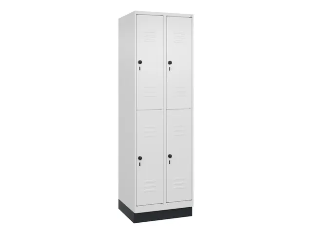 dubbeldekse locker,HxBxD 1950x600x500mm,2x2vak.,vak B 300mm