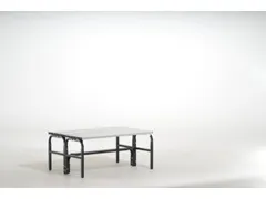 banc double HxL 450x1015mm barres alu RAL7016