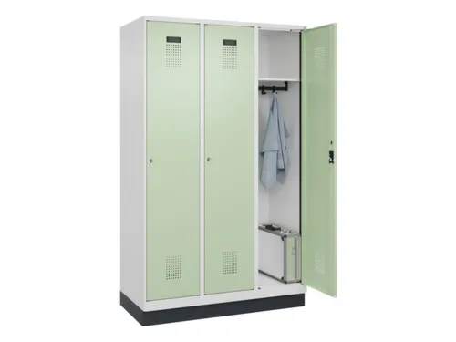 locker,HxBxD 1950x1200x500mm,3vak,vak B 400mm,cil.-slot,sokkel