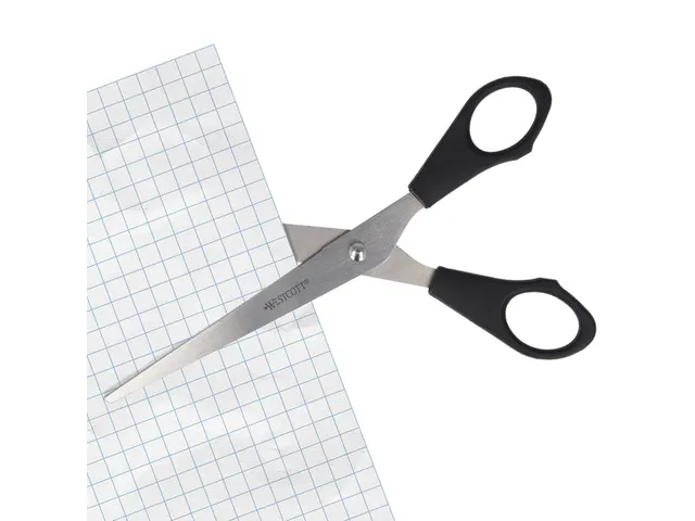 Ciseaux Westcott Buro 171mm inox manche plastique