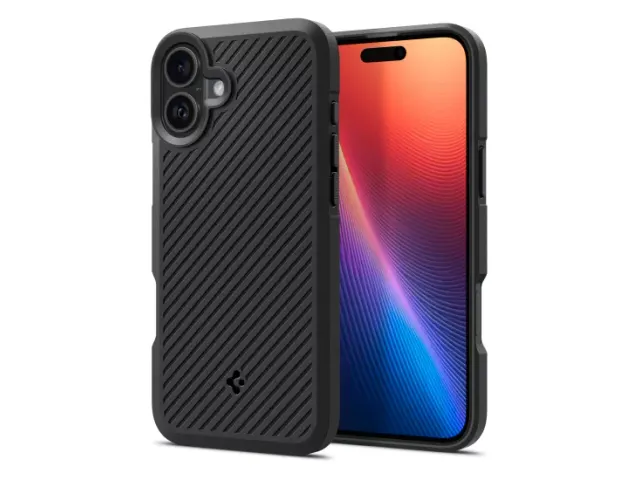 Spigen Core Armor iPhone 16 hoesje zwart
