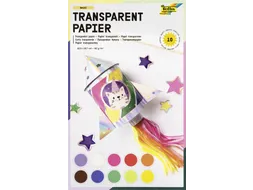 Transparant papier Folia 18.5x29.7cm 42gr 10 vel 10 kleuren
