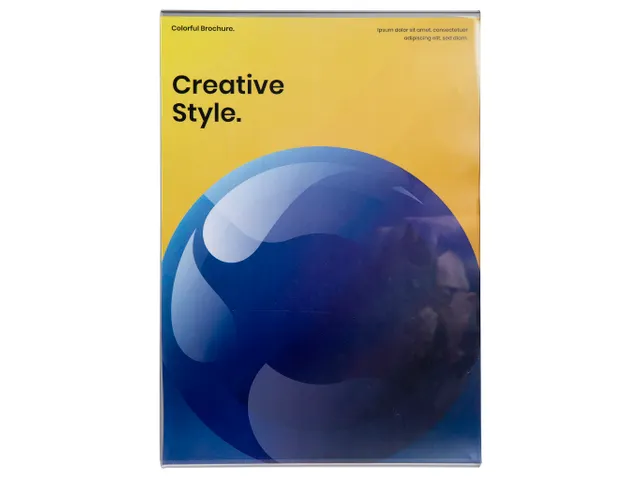 Folderhouder hellend A4 transparant