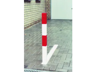 Verdwijnende Afzetpaal H 1000Mm Vierkant 70X70Mm Kantelbaar Vloerbak - 1