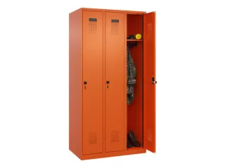 locker,HxBxD 1850x900x500mm,3vak,vak B 300mm,draaigrendel - 1