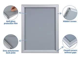 Europel Kliklijst Premium A4 25 mm Blauw - 6