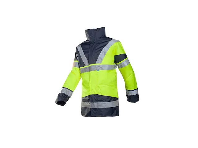 Regenjas Skollfield Geel/marine, Maat M