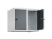 opzetkast,v. locker,2vak.,vak B 300mm,HxBxD 500x600x500mm,draaigrendel