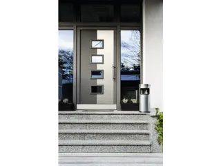 Metalen Afvalbak 17 Liter Met Asbak Metaal Zilver - 2