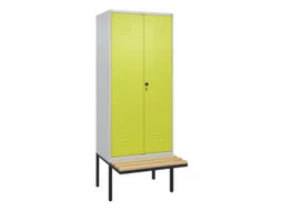 locker voor scheiding van kleding,HxBxD 2120x800x815mm,2vak