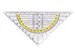 OUTLET Geodriehoek Quantore 14Cm Transparant