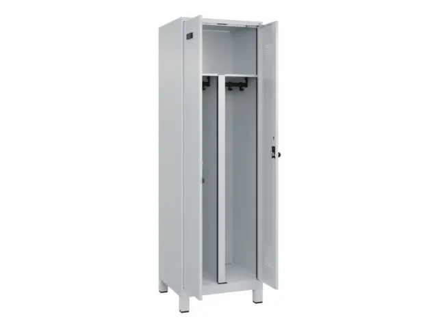 PBM-locker,HxBxD 1950x600x500mm,2vak,vak B 300mm,draaigrendel
