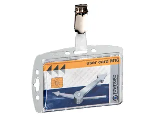 Veiligheidspashouder Durable 8005 dicht met clip 54x85mm - 2