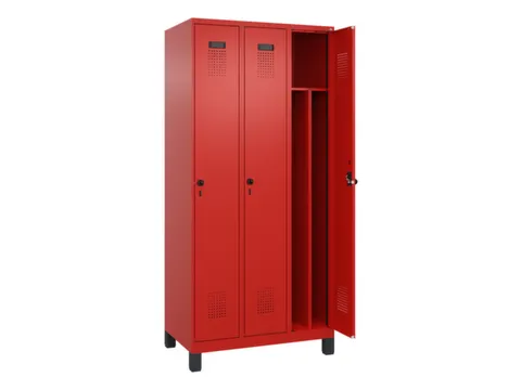 locker voor scheiding van kleding,HxBxD 1950x900x500mm,3vak
