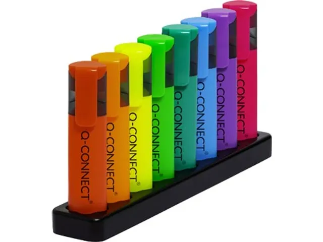 Markeerstiften Neon Deskset 8 stuks assorti kleuren