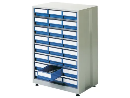 Stellingkast Hxbxd 410X605X870Mm 24Bakken Rood Frame Ral7035