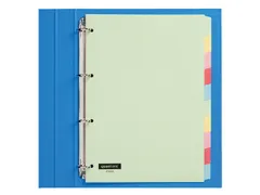 Tabbladen Quantore A4 4-gaats 10-delig assorti karton