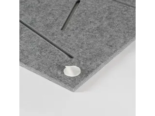 Akoestisch wandpaneel vierkant met patroon uitsnede 100x100cm Grijs - 5