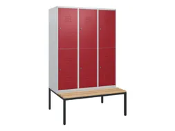 Dubbeldekse dekenkist,HxBxD 1950x1200x815mm,3x2vak.,vak B 400mm