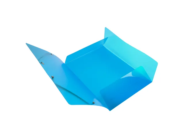 Elastomap met 3 kleppen IDERAMA polypropyleen 5/10de A4 Lichtblauw