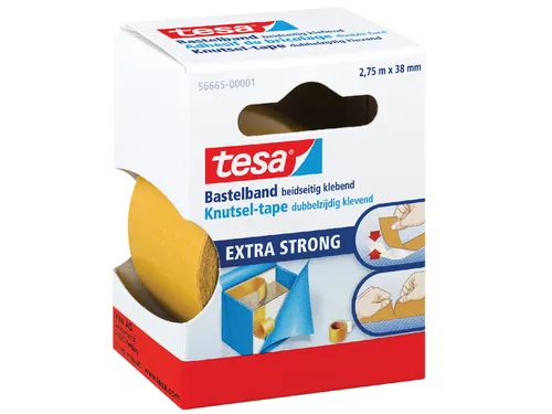 Dubbelzijdige plakband Tesa knutseltape 38mmx2.75m