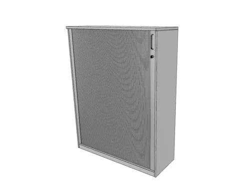 jaloeziedeurkast,HxBxD 1545x1200x445mm,3xhouten vloer,MP-lichtgrijs