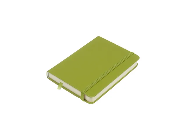 Schetsboek Kangaro A6 lime green PU HC 80 vel 140gr roomwit met elasti