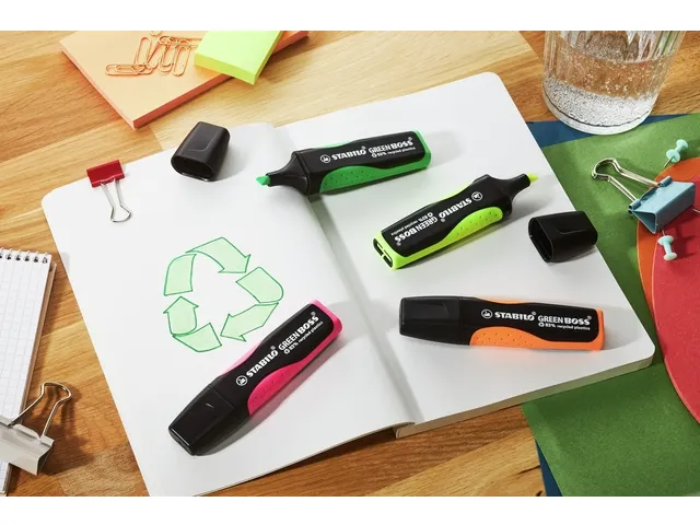 Markeerstift Stabilo Boss Green Geel