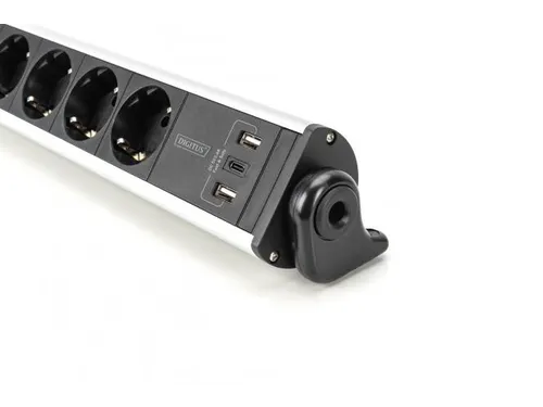 6-voudige kantoorstekkerdoos met 3x USB-poorten