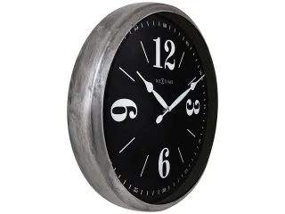 Landelijke wandklok - 39cm - Stille klok - Wit/ ZIlver - NeXtime "Clas - 3