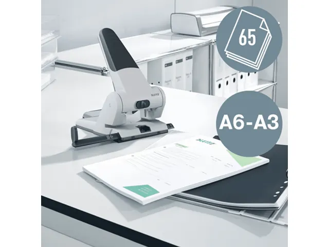 Perforator Leitz Heavy Duty 5180 2-gaats 65vel zilver