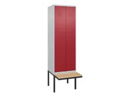 locker voor scheiding van kleding,HxBxD 2120x600x815mm,2vak