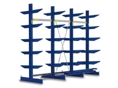 Draagarmstelling 2480x3245x920mm 2x6etages 880kg/etage Ral5010