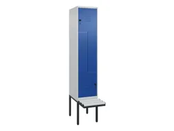 Z-garderobekast,HxBxD 2120x400x815mm,2vak,vak B 400mm,draaigrendel